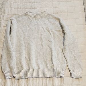 Classic Men's Crewneck Sweater in Cream